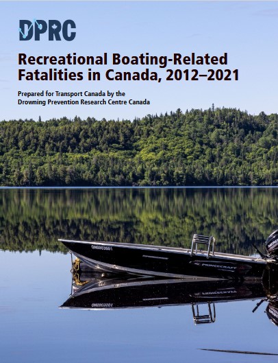 Cover of the Recreation Boating-Related Fatalities in Canada report 2012-2021